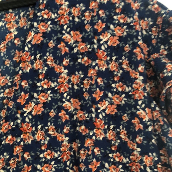 New without Tags Max studio floral ruffle wrap midi dress medium - Picture 6 of 7